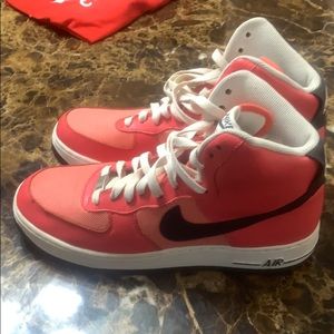 Rare Pink Air Force 1 High Tops. Men’s Size 11